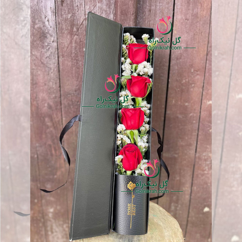 باکس گل رز 4 تایی